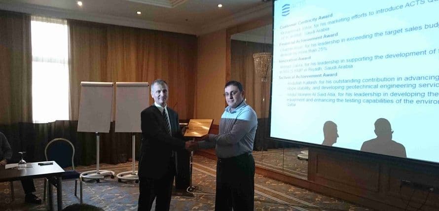ACTS Technical Achievement Award ceremony in Qatar